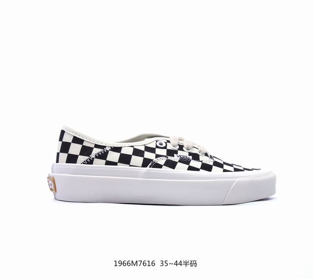 Vans 万斯 男女鞋真标硫化工艺，升级正确原装铝楦数据楦型，精准收腰起翘牛津大底万斯vans Authentic Era 44 Dx 高端系列低帮系带复古帆布