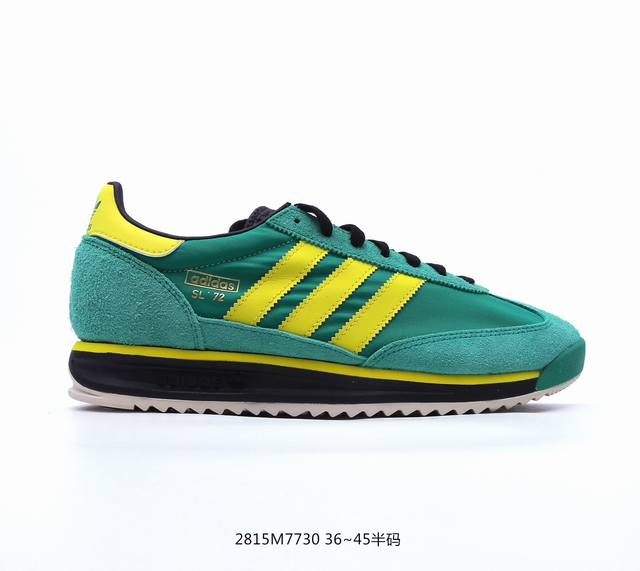 Adidas Originals Sl 72 Rs 复古单品 公司级adidas Originals Sl 72 Rs 防滑 低帮 生活体闲鞋 男女同款简约大方