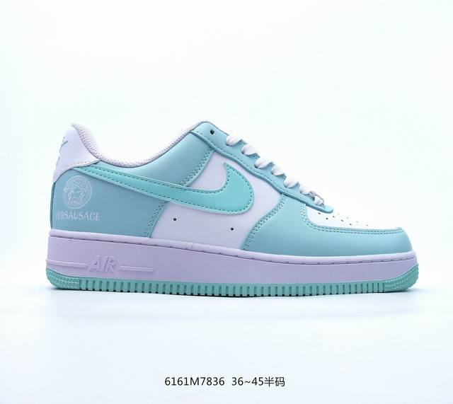 Nike Air Force 1 Low 联名款 原楦头原纸板 打造纯正空军版型专注外贸渠道 全掌内置蜂窝气垫 原盒配件 原厂中底钢印、拉帮完美 官方货号：Cw