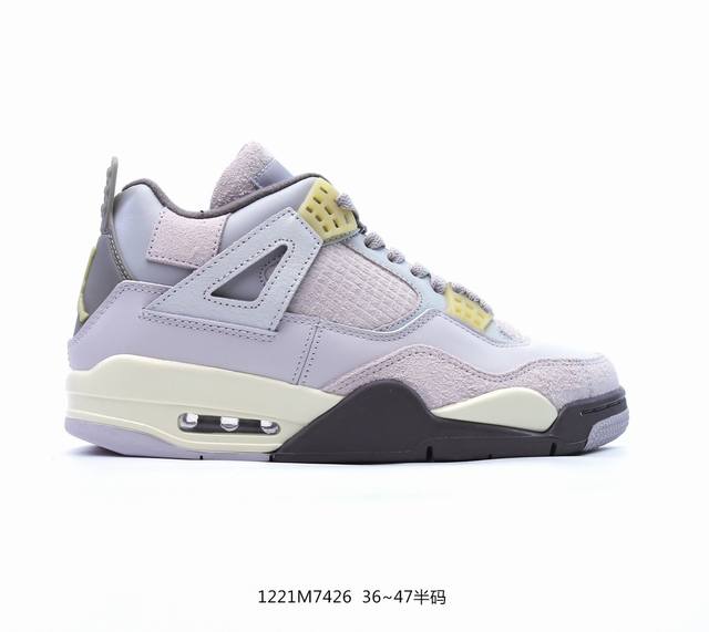 耐克 乔丹 Nike Air Jordan 4 Aj4代复古休闲运动文化篮球鞋。秉承轻量化的速度型篮球鞋设计思想完成设计，降低重量的同时提升舒适度，中底延续前作