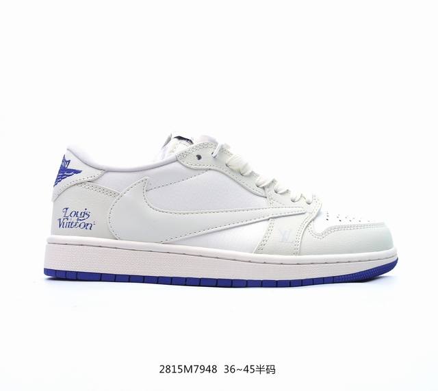 公司级travis Scott X Fragment Design X Jordan Air Jordan 1 Low Og Sp Aj1 乔1 Lv联名低帮文