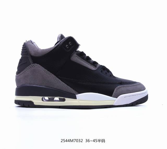 Ma Maniere X Air Jordan Aj3 Black Amm联名黑紫 货号：Fz4811-001 原楦原纸板开发 确保原汁原味 原厂皮料质感色泽绝