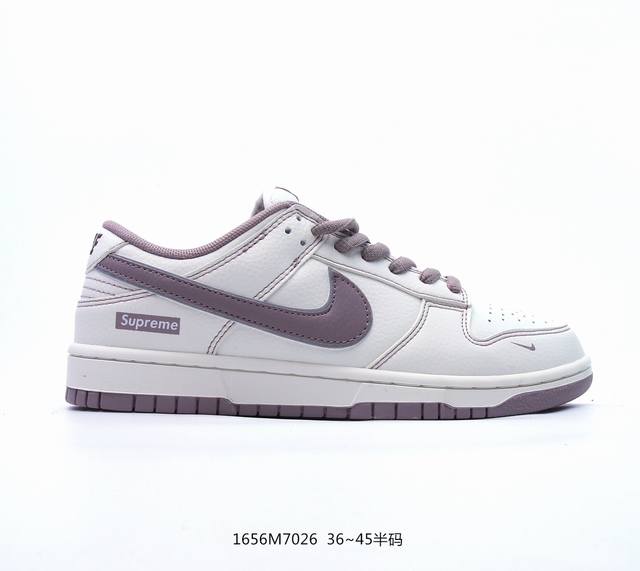 Nk Sb Dunk Low Supreme 联名 低帮休闲板鞋 #大厂纯原品质出货 超高清洁度 皮料切割干净无任何毛边 细节完美 货号：Rm2308-232