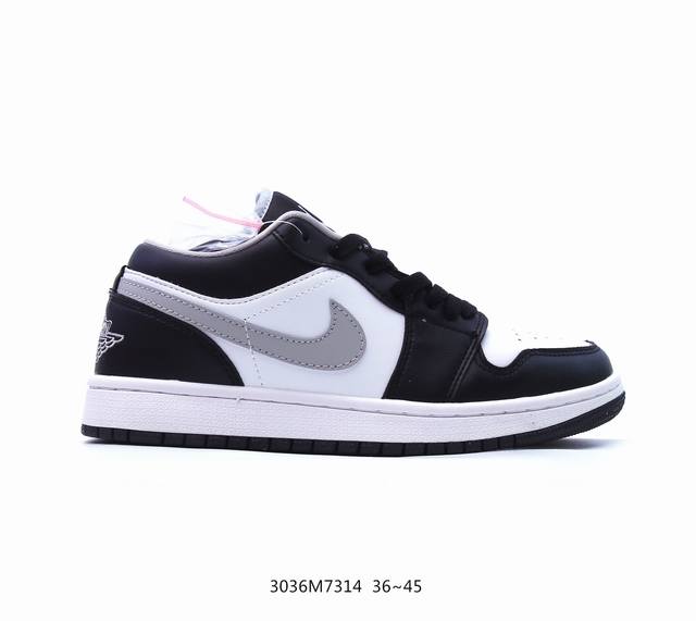 耐克 乔丹air Jordan 1 Low Aj1 乔1 乔丹1代aj1 低帮复古文化休闲运动篮球鞋。该鞋款从 1985 年元年款汲取设计灵感，焕新演绎简约经典