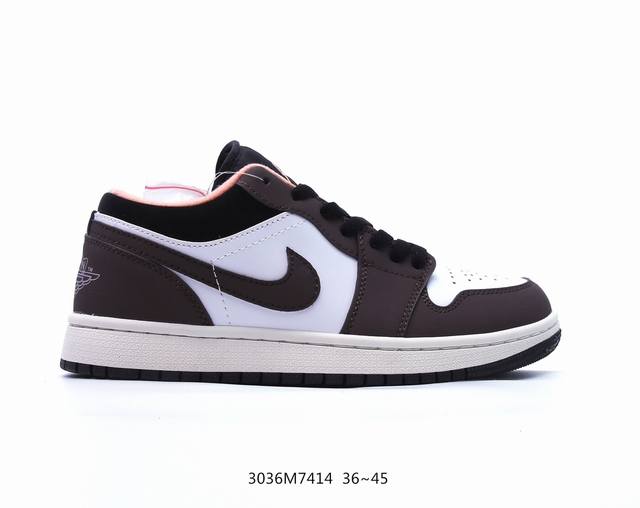 耐克 乔丹air Jordan 1 Low Aj1 乔1 乔丹1代aj1 低帮复古文化休闲运动篮球鞋。该鞋款从 1985 年元年款汲取设计灵感，焕新演绎简约经典