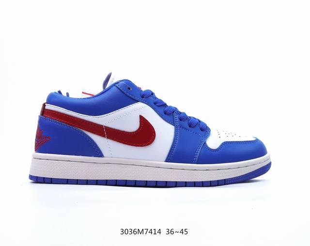 耐克 乔丹air Jordan 1 Low Aj1 乔1 乔丹1代aj1 低帮复古文化休闲运动篮球鞋。该鞋款从 1985 年元年款汲取设计灵感，焕新演绎简约经典