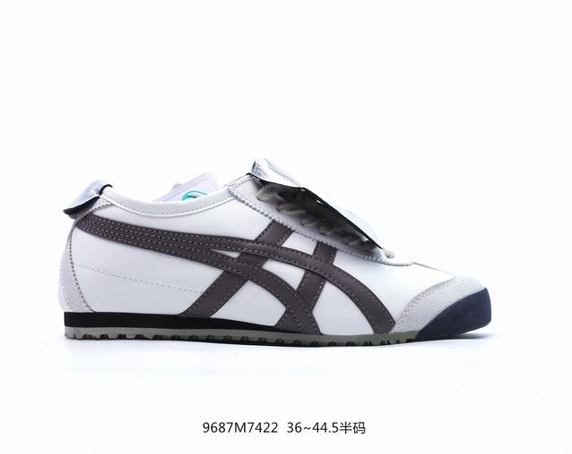 日产经典老牌-鬼塚虎onitsuka Tiger Mexico 66经典墨西哥系列复古经典百搭休闲皮革慢跑鞋 货号：1183B782-001 尺码:36 37