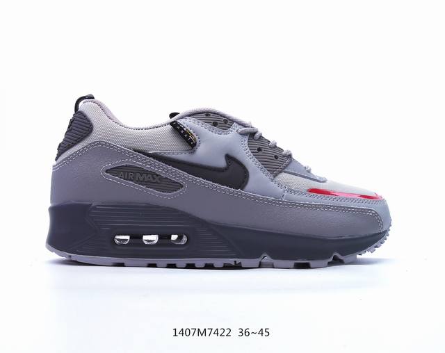 Nike Air Max 90初代系列低帮复古垫气搭百休运闲慢动跑鞋 号货:302519-008 Id:1407M7422