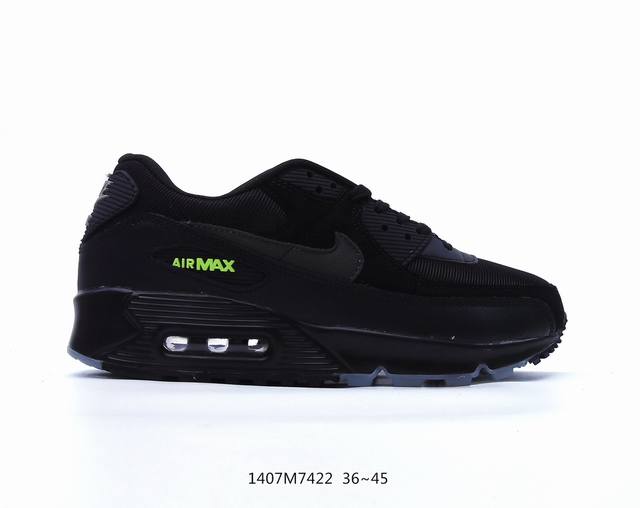 Nike Air Max 90初代系列低帮复古垫气搭百休运闲慢动跑鞋 号货:302519-008 Id:1407M7422