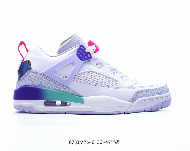 Jordan Spizike Low Aj 乔丹合体元素 彩虹配色 文化休闲板鞋 Hf5758-151 #整双鞋在 Air Jordan 5 Low 廓形的基础