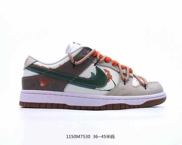 Nk Dunk Low 熊猫恶作剧 宇宙探索-星际迷航 摩卡 Sb绑带低帮休闲板鞋 Fq8080-133 #整体围绕熊猫恶作剧宇宙探索主题设计，鞋身整体采用专属