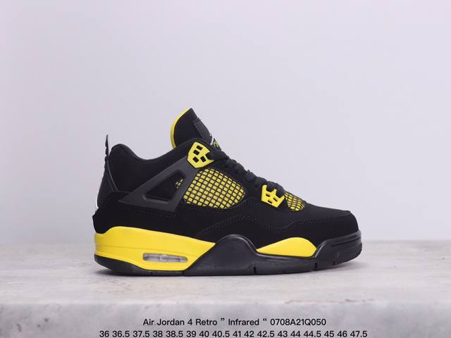 Aj4 Air Jordan 4 Retro ” Infrared “ Aj4乔4 男子文化篮球鞋 大厂出品 主力合作工厂 全新模具开发 纯正4代正确鞋型 进口