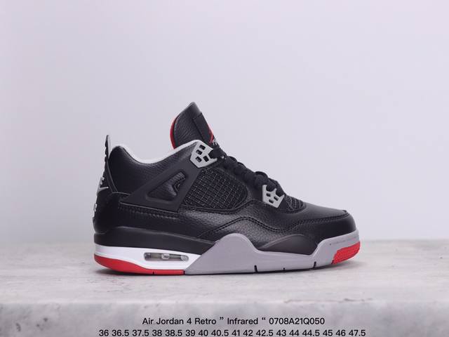 Aj4 Air Jordan 4 Retro ” Infrared “ Aj4乔4 男子文化篮球鞋 大厂出品 主力合作工厂 全新模具开发 纯正4代正确鞋型 进口