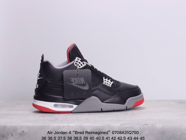 Air Jordan 4 “Bred Reimagined”乔4 Aj4 复刻黑红 货号：Fv5029-006 全新的air Jordan 4 “Bred Re - 点击图像关闭