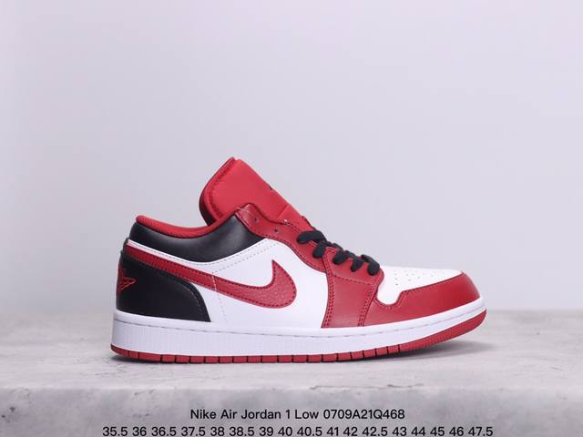 公司级头层！耐克nike Air Jordan 1 Low Aj1 乔1 低帮潮流运动休闲板鞋。Aj1 低帮拼接 完美版型真头层牛皮# 内置缓震气垫 原鞋开模