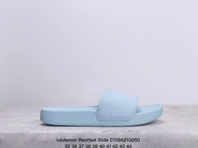 公司级lululemon 露露乐蒙 Restfeel Slide 舒适 防滑耐磨一字拖鞋 货号:Lm9Ayys 尺码:35-44 Xm0709Q050