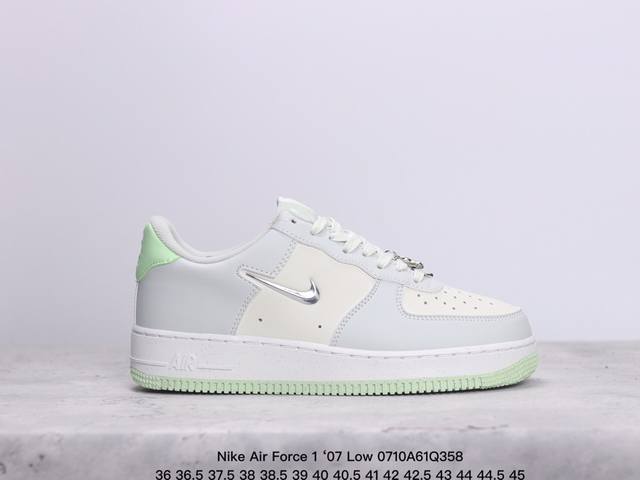 公司级 Af1耐克 Nike Air Force 1 ‘07 Low 空军一号 小银勾√ 厚底增高百搭运动板鞋 原楦头原纸板 打造纯正空军版型，专注外贸渠道 全