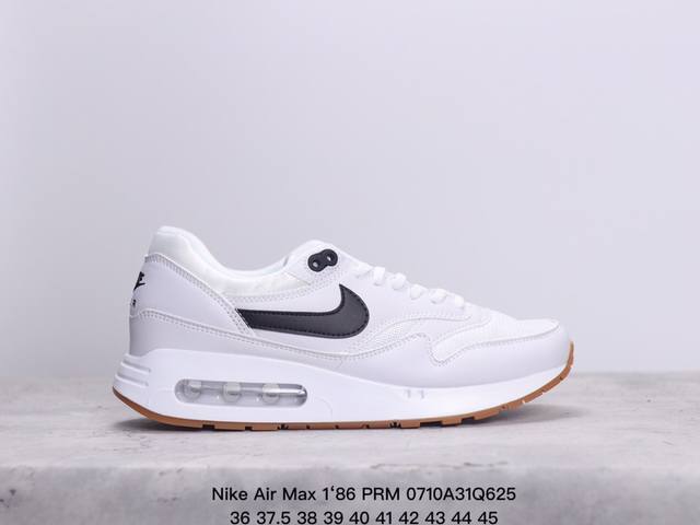 真标nike Air Max 1‘86 Prm男子低帮气垫复古跑步鞋 货号:Fq8742-100 Xm0710Q625