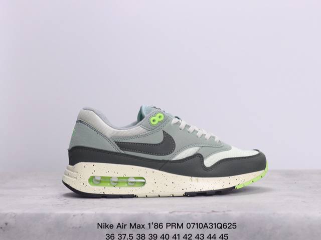 真标nike Air Max 1‘86 Prm男子低帮气垫复古跑步鞋 货号:Fq8742-100 Xm0710Q625