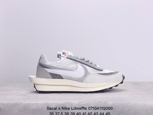 真标sacai X Nike Ldwaffle 华夫1代 解构高端跑鞋 联名设计 双钩双鞋舌设计 遵循原版 官方货号:Dh2684-001 尺码:36-45 X - 点击图像关闭