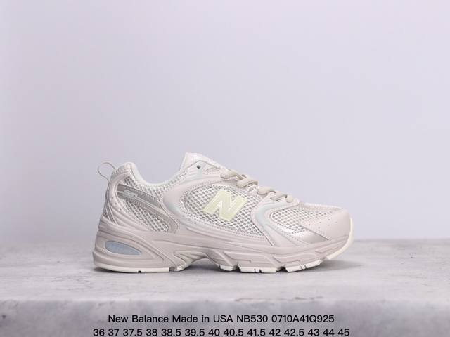 真标带半码！ 新百伦new Balance Made In Usa Nb530系列 美产血统经典复古休闲运动慢跑鞋. Xm0710Q925