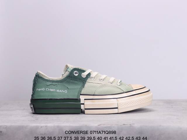 公司级匡威converse Frgmt联名chuck 70 2 -Ln-1 Ox 低帮帆布鞋男女休闲板鞋 货号:A07718C 尺码:35.5 36 36.5