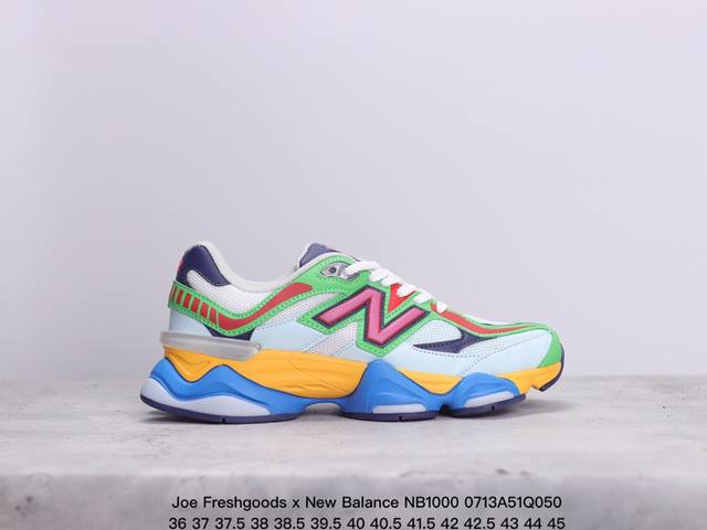 公司级joe Freshgoods X New Balance Nb1000联名款 复古休闲运动慢跑鞋 鞋款灵感源自设计师本人对夏日的怀日回忆。鞋面大身由空间双