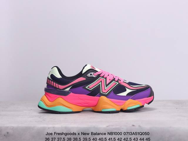 公司级joe Freshgoods X New Balance Nb1000联名款 复古休闲运动慢跑鞋 鞋款灵感源自设计师本人对夏日的怀日回忆。鞋面大身由空间双