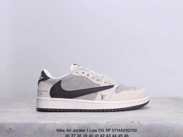 耐克 Nike Air Jordan 1 Low Og Sp Military Blue Aj1乔1 倒勾 路易威登联名 低帮篮球鞋 Aj1 乔丹1代 Aj1