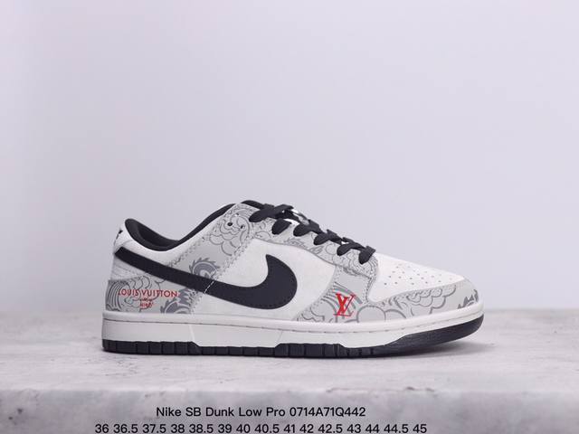 耐克nike Sb Dunk Low Pro 复古低帮 真标 休闲运动滑板板鞋。采用脚感柔软舒适zoomair气垫，有效吸收滑板等极限运动在落地时带来的冲击力， - 点击图像关闭