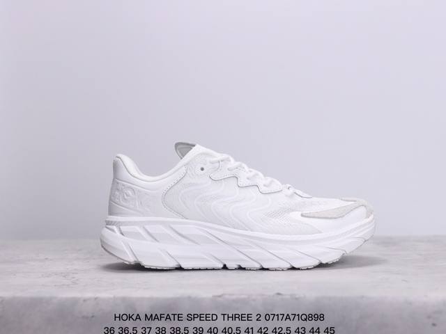 公司级hoka Mafate Speed Three 2玛法特 超轻厚底轻量山地跑步鞋 货号:1141572 尺码:36 36.5 37.5 38 38.5 3