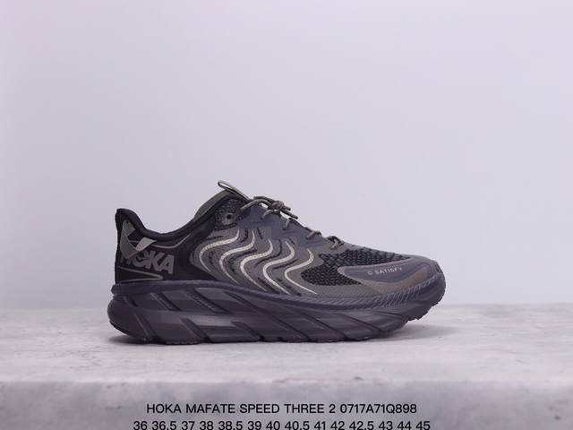 公司级hoka Mafate Speed Three 2玛法特 超轻厚底轻量山地跑步鞋 货号:1141572 尺码:36 36.5 37.5 38 38.5 3