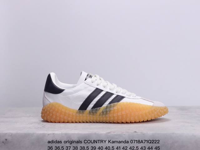 Adidas Originals Country Kamanda舒适百搭复古低帮 生活休闲鞋男女同款 Xm0718Q222