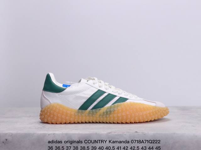 Adidas Originals Country Kamanda舒适百搭复古低帮 生活休闲鞋男女同款 Xm0718Q222