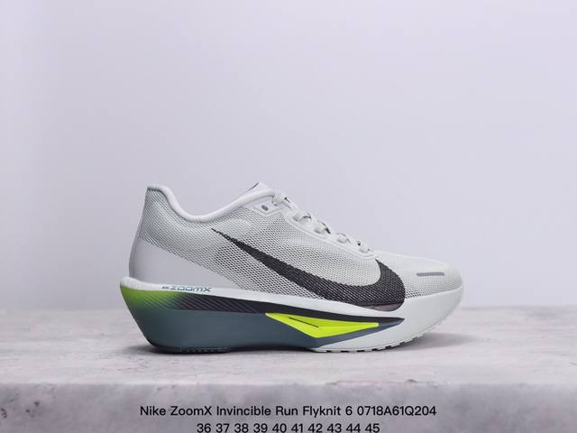 公司级耐克 Nike Zoomx Invincible Run Flyknit 6 轻量跑鞋 飞织低帮休闲运动慢跑鞋 厚底增高 老爹鞋 此鞋专为短跑运动员而生