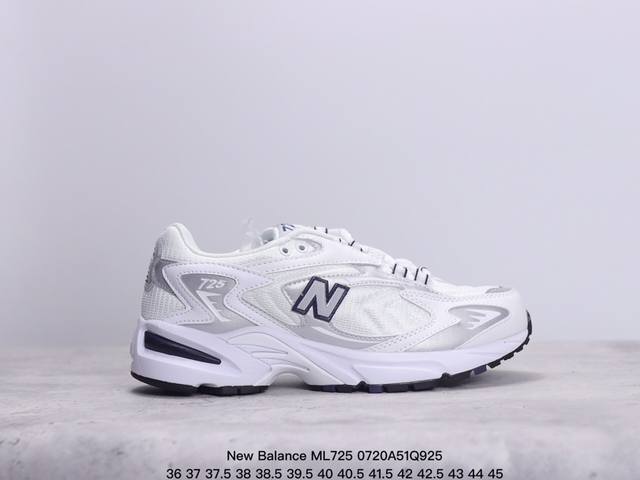 真标带半码 致敬传奇鞋型,设计感十足nb新百伦new Balance Ml725系列复古老爹风跑步休闲运动慢跑鞋 Xm0720Q925