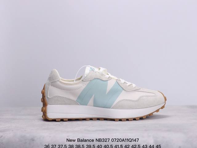 New Balance Nb327复古美感舒适运动皮革合成革减震防滑耐磨透气包裹性支撑低帮休闲跑步鞋 Xm0720Q147