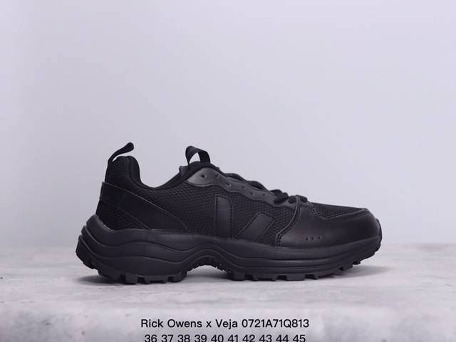 公司级rick Owens X Veja 织物合成革 减震防滑耐磨透气低帮 运动休闲鞋 货号:Cp051537B Xm0721Q813