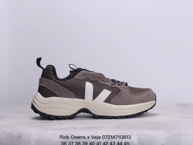 公司级rick Owens X Veja 织物合成革 减震防滑耐磨透气低帮 运动休闲鞋 货号:Cp051537B Xm0721Q813