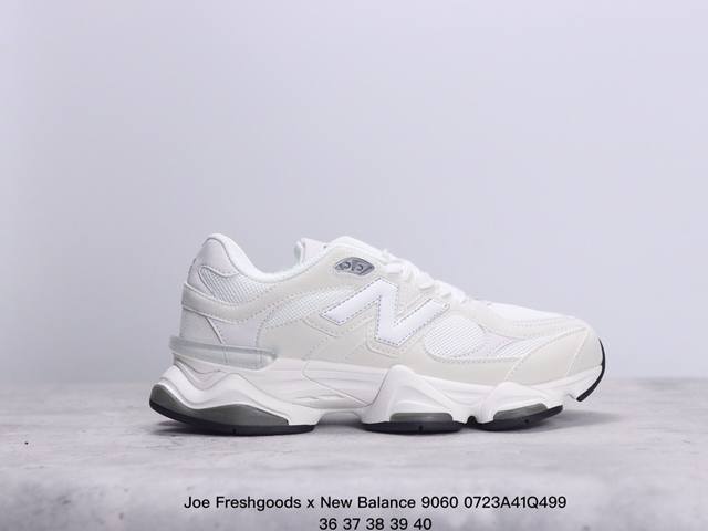 Joe Freshgoods X New Balance Nb9060 联名款 复古休闲运动慢跑鞋 鞋款灵感源自设计师本人对夏日的怀日回忆。鞋面大身由空间双格及