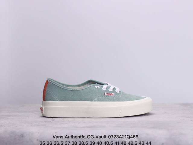 Vans Authentic Og Vault 安娜海姆 复古高端全麂皮低帮休闲硫化滑板鞋 尺码：35 36 36.5 37 38 38.5 39 40 40.