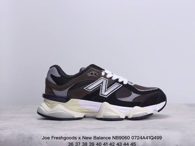 Joe Freshgoods X New Balance Nb9060 联名款 复古休闲运动慢跑鞋 鞋款灵感源自设计师本人对夏日的怀日回忆。鞋面大身由空间双格及