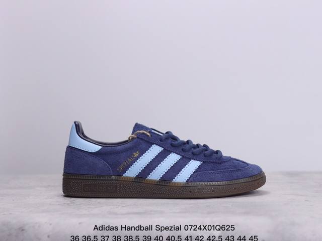 真标adidas Handball Spezial 官方正确版本 阿迪达斯经典款 复古休闲板鞋 全鞋采用反毛皮制作 牛筋耐磨大底 承载青春情怀的板鞋 经典三条杠