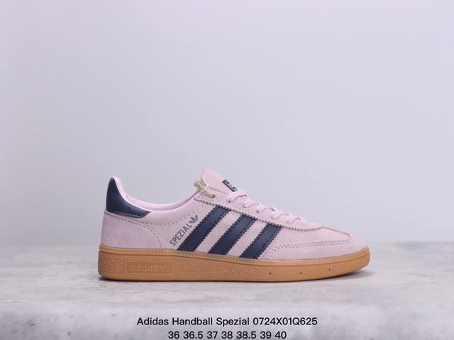 真标adidas Handball Spezial 官方正确版本 阿迪达斯经典款 复古休闲板鞋 全鞋采用反毛皮制作 牛筋耐磨大底 承载青春情怀的板鞋 经典三条杠