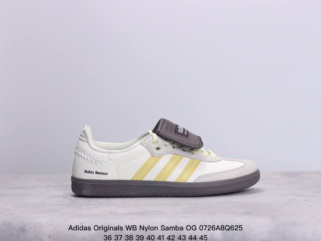 真标阿迪达斯adidas Originals Wb Nylon Samba Og桑巴舞系列绅士德训足球风百搭低帮休闲运动板鞋 货号:如图 Xm0726Q625