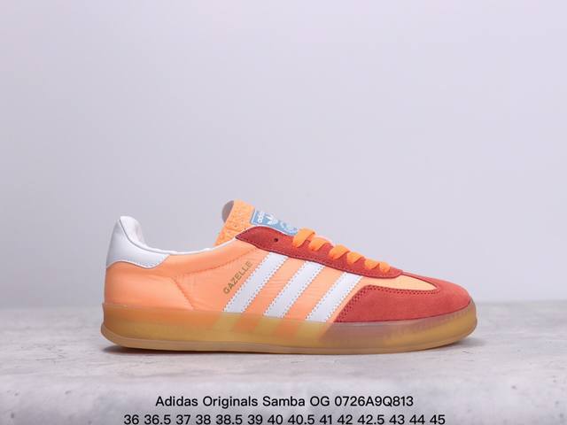 真标阿迪达斯三叶草adidas Originals Samba Og 桑巴舞系列绅士德训足球风百搭低帮休闲运动板鞋 货号:Ih6001 尺码:36 36.5 3