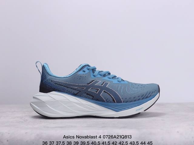 公司级asics Novablast 4 轻量跑鞋 低帮轻量透气缓震休闲运动跑步鞋 货号:1012B510-250 尺码:36 37 37.5 38 39 39