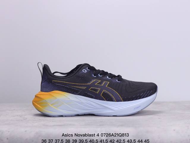 公司级asics Novablast 4 轻量跑鞋 低帮轻量透气缓震休闲运动跑步鞋 货号:1012B510-250 尺码:36 37 37.5 38 39 39