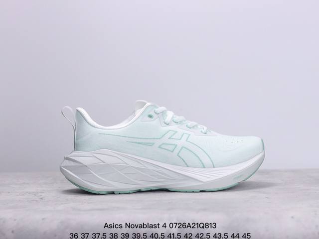 公司级asics Novablast 4 轻量跑鞋 低帮轻量透气缓震休闲运动跑步鞋 货号:1012B510-250 尺码:36 37 37.5 38 39 39