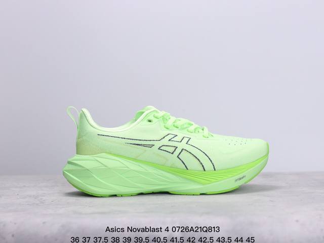 公司级asics Novablast 4 轻量跑鞋 低帮轻量透气缓震休闲运动跑步鞋 货号:1012B510-250 尺码:36 37 37.5 38 39 39